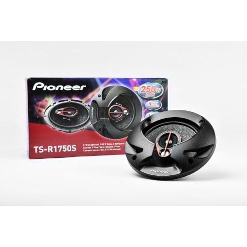 Pioneer Pioneer Pioneer TS-R1750S 17cm 250W 3-Way Coaxial Speakers with Grills