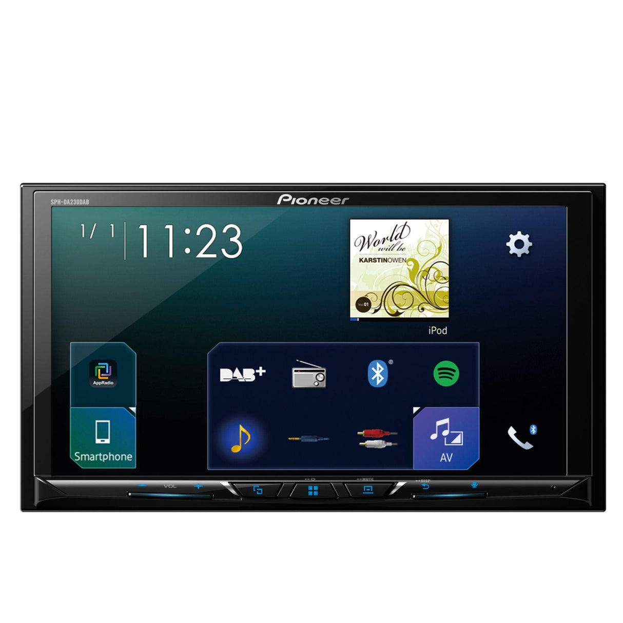 Pioneer Car Stereos Pioneer SPH-DA230DAB Mechless Double Din Stereo with Apple Car Play / Android Auto