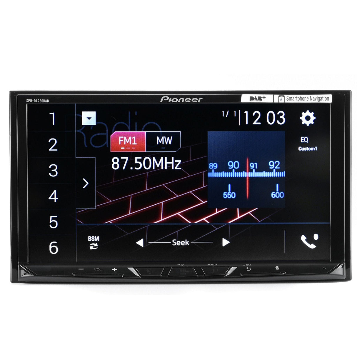 Pioneer Car Stereos Pioneer SPH-DA230DAB Mechless Double Din Stereo with Apple Car Play / Android Auto