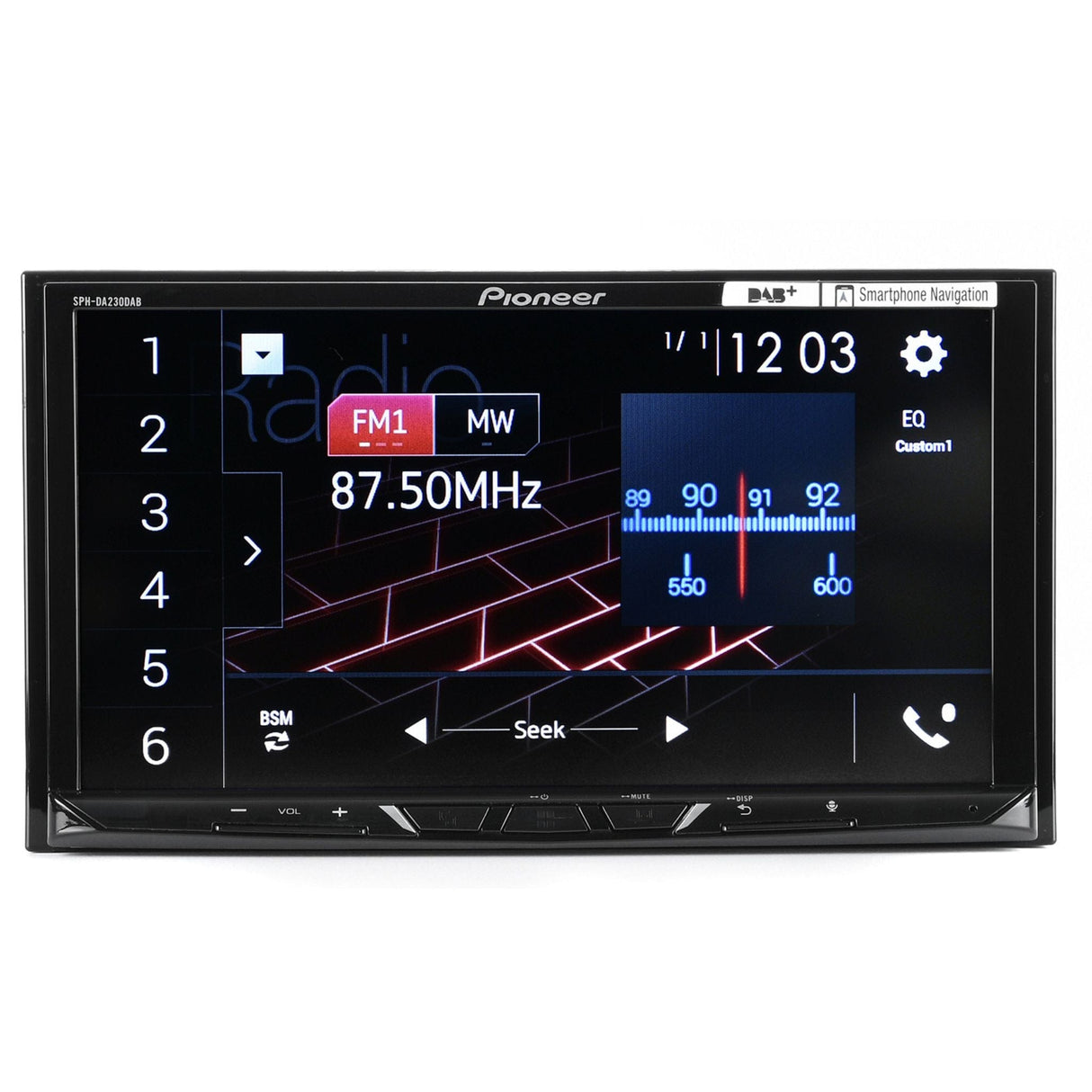 Pioneer Car Stereos Pioneer SPH-DA230DAB Mechless Double Din Stereo with Apple Car Play / Android Auto