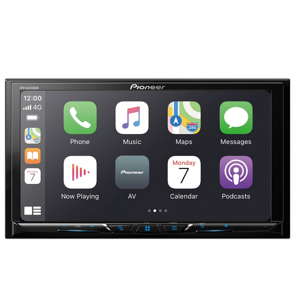 Pioneer Car Stereos Pioneer SPH-DA230DAB Mechless Double Din Stereo with Apple Car Play / Android Auto