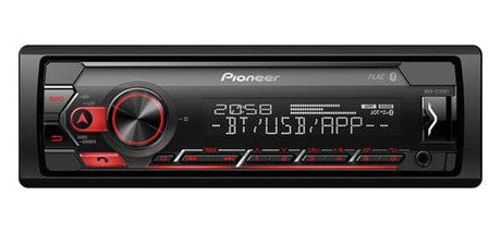 Pioneer Car Stereos Pioneer MVH-S320BT 1 Din Media Receiver with Bluetooth Red illumination USB Spotify