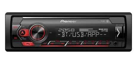 Pioneer Car Stereos Pioneer MVH-S420BT Single Din receiver with Bluetooth, Red Illumination, USB, AUX and Spotify