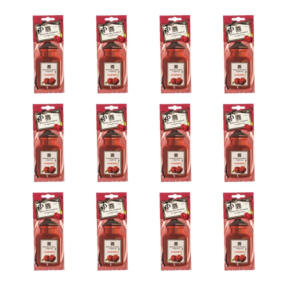 Retroscents English Candle Co. Cherry Car Air Freshener x12 – Car Audio