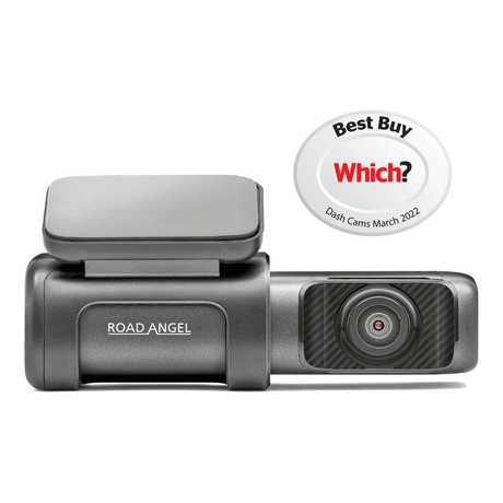 Road Angel Road Safety Road Angel Halo Ultra, Dash Cam, Which Best Buy Dash Cam 2022, 4K UHD 140° Camera, 30 fps, 64 GB Storage with Super Night View, Built-in Wi-Fi, GPS, Real Parking Mode, Black