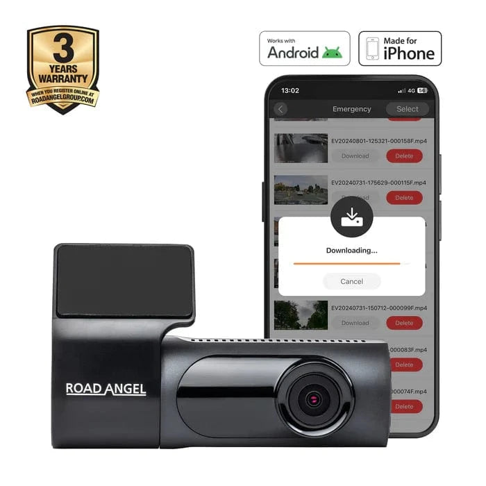 Road Angel Dash Cams Road Angel Halo Ignite 2 1080p Full HD Compact Dash Cam With Quick Release Mount