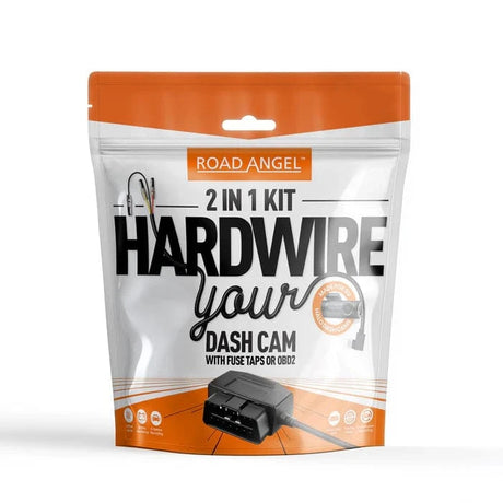 Road Angel Fitting Accessories Road Angel HWK5VC-OBD Road Angel Halo Dash Cam 5V 2-in-1 Hardwire Kit- USB Type-C, Fuse Taps & OBD 2