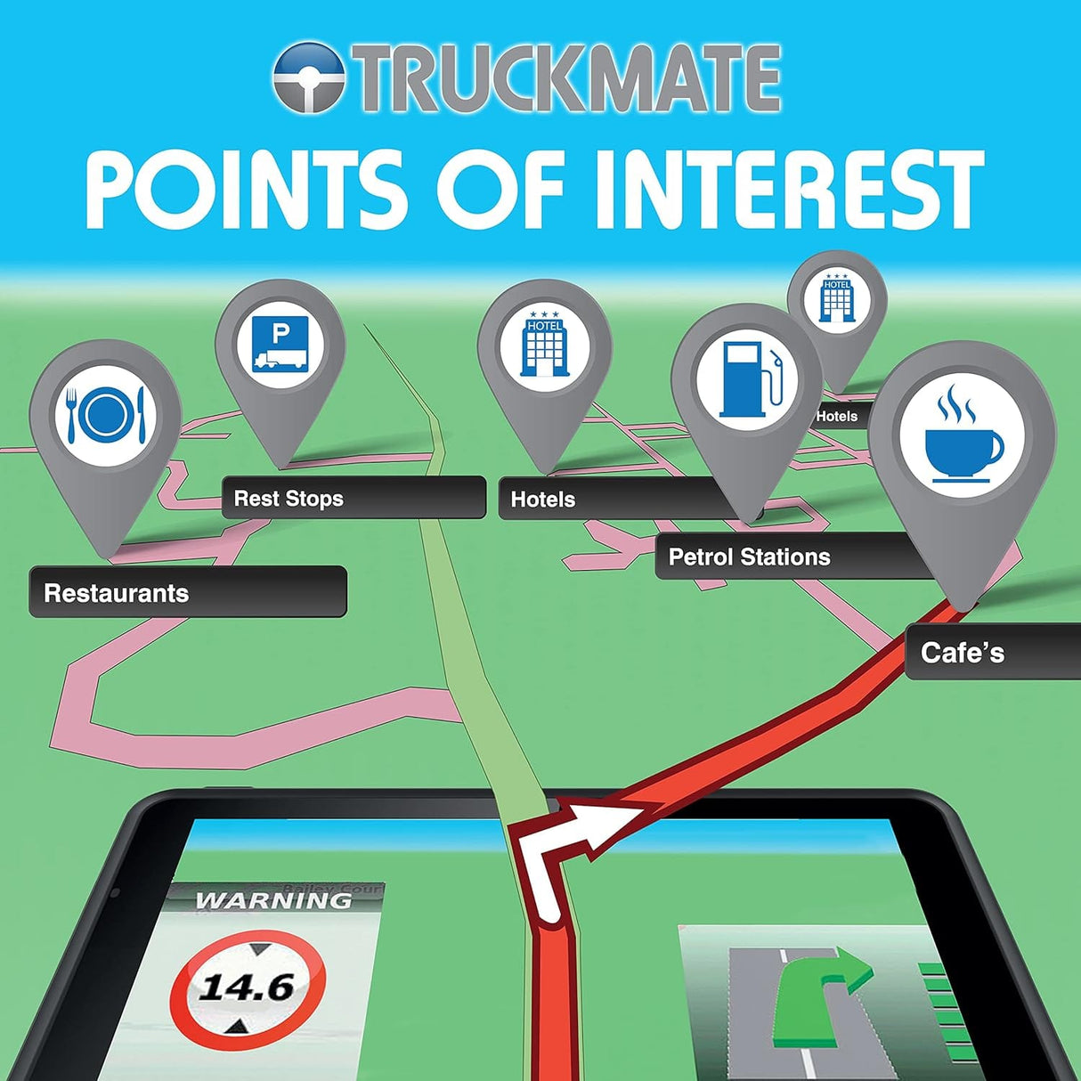 Snooper Sat Navs Snooper Truckmate S5100 HGV Sat Nav with 5" LCD Touchscreen