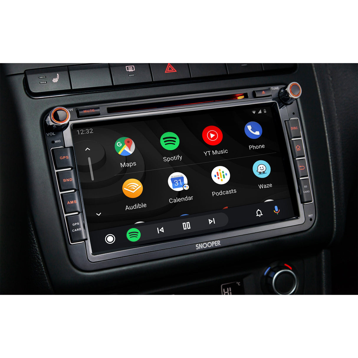 Snooper Car Stereos Snooper SMH-580VW 8" Multimedia Player with Advanced Smartphone Control