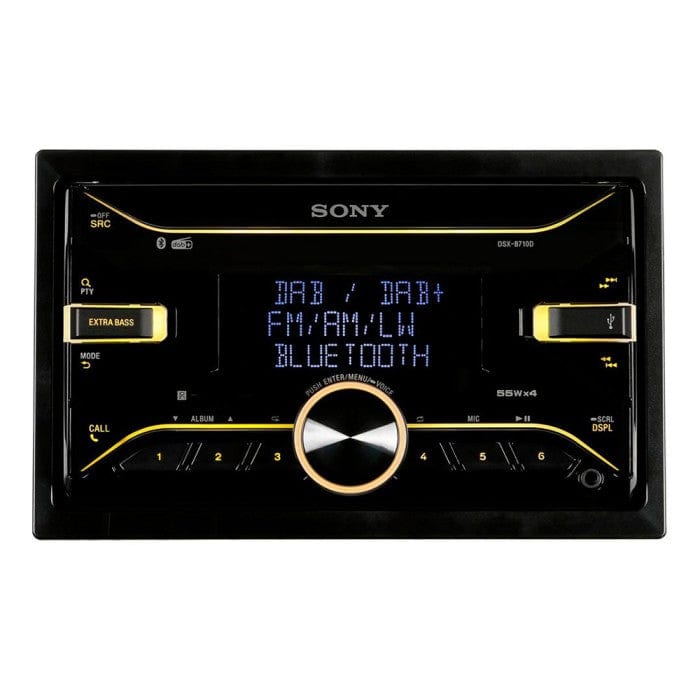 Sony DAB Car Stereos Sony DSX-B710D Double DIN DAB Media Receiver Dual Bluetooth Radio Tuner USB AUX