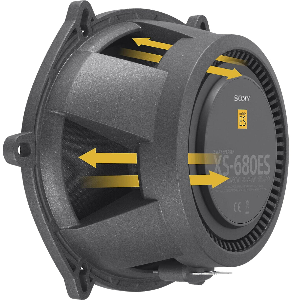 Sony Car Speakers Sony XS-680ES 6 x 8" Mobile ES⢠2-way Coaxial Speakers