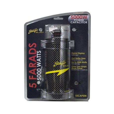 Stinger Batteries and Power Capacitors Stinger SSCAP5M Carbon Fibre 5 Farad Digital Power Capacitor