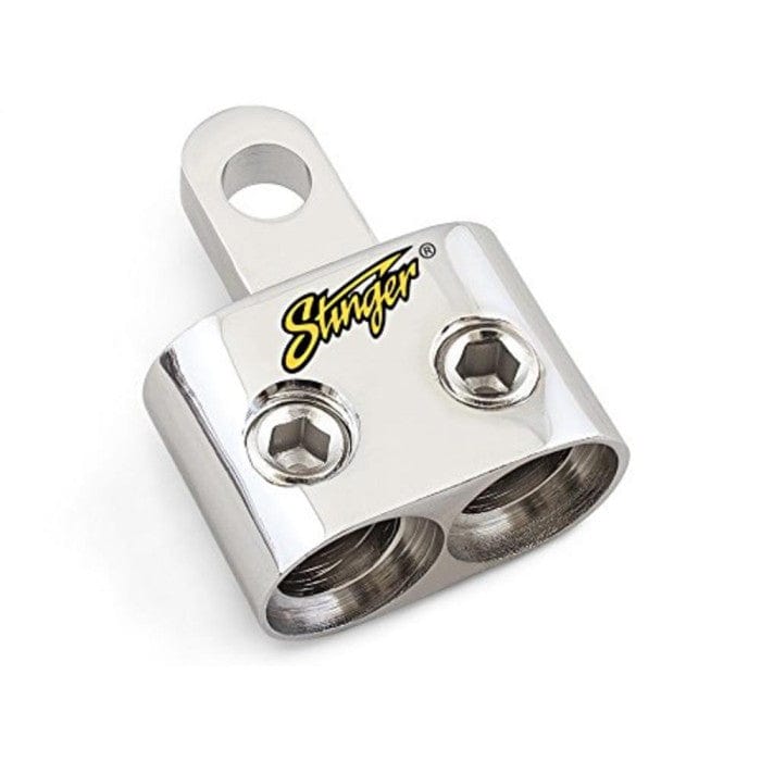 Stinger Fitting Accessories Stinger SPT5201 PRO CLASSIC DUAL 10GA INPUTS TO 516" RING SHOC-KROME TERMINAL