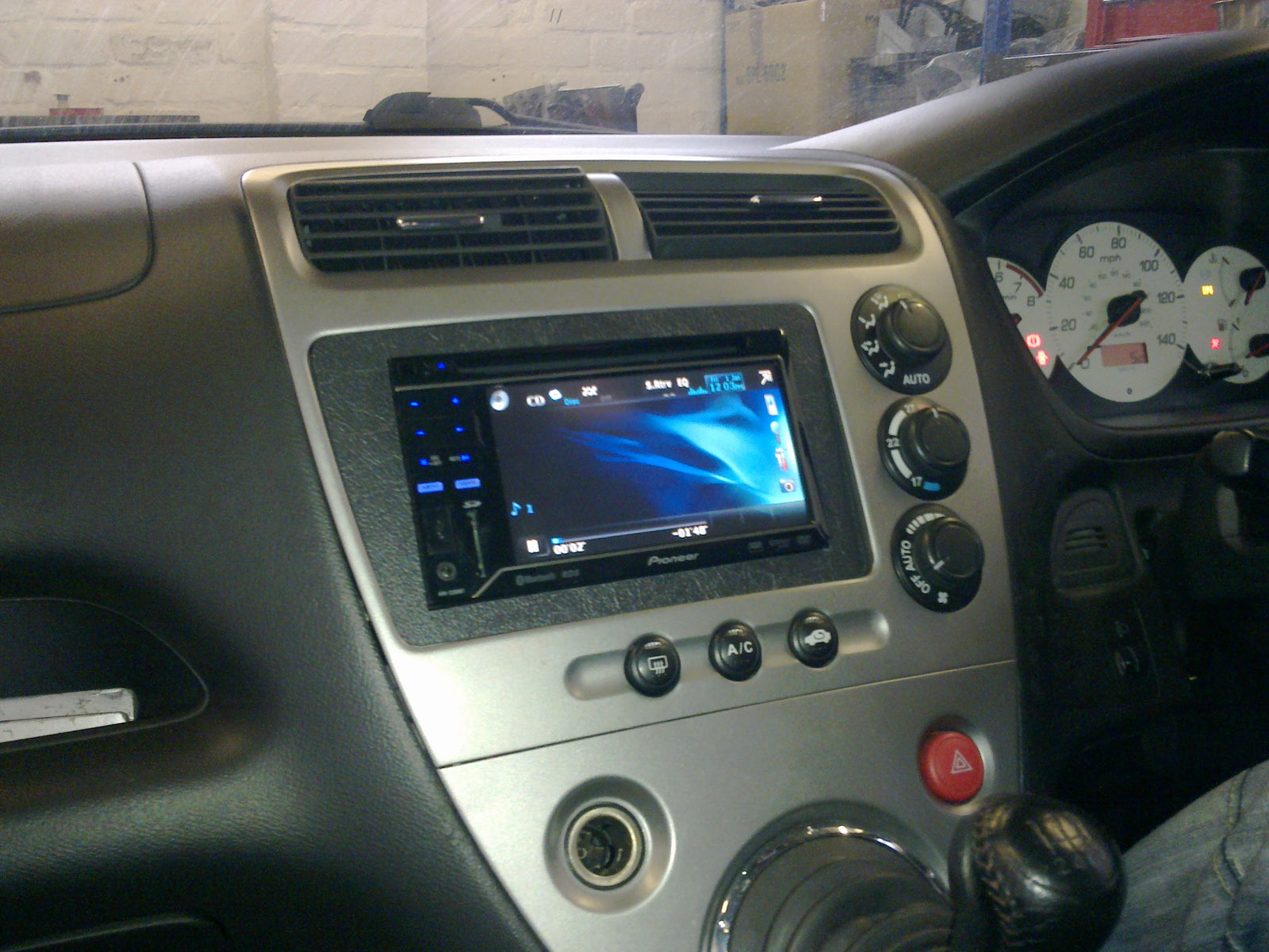 Honda Civic Type R custom built facia for New Pioneer AVH-3200BT Car Audio Centre Leicester
