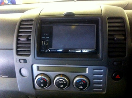 Nissan Navara has the Pioneer AVH-3300BT installed at the Car Audio Centre Tooting