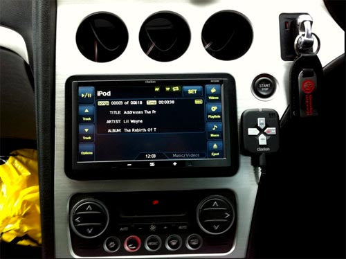 Alfa Remeo Brera has a splash of Clarion multimedia NX509E and BLT373 Bluetooth unit