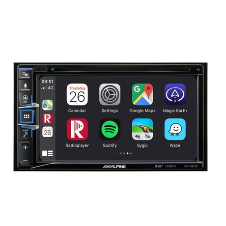 Alpine Sat Navs Alpine INE-W611D 6.5-inch Touch Screen built-in Navigation DAB+ HDMI CD/DVD