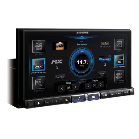Alpine Car Stereos Alpine iLX-705D Digital Double Din Car Stereo with Apple CarPlay and Android Auto