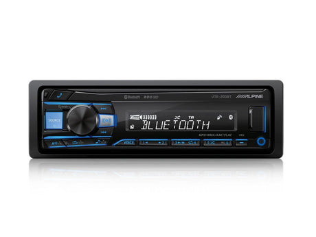 Alpine Car Stereos Alpine UTE-200BT Single Din Digital Media Receiver with Bluetooth