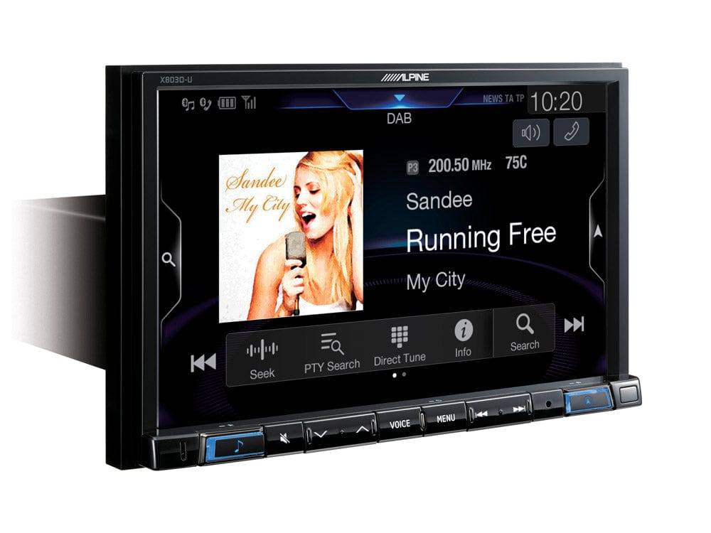 Alpine Apple CarPlay Head Units X803D-T6R 8" Touch Screen, Car Radio with Integrated Navigation