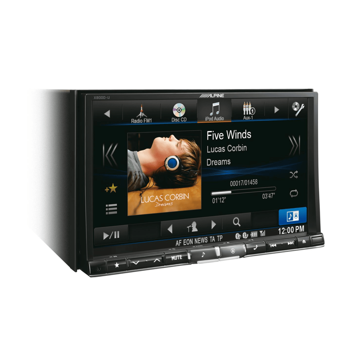 Alpine Alpine X801D-U 8" Advanced Navigation System with DAB, Bluetooth, and MirrorLink