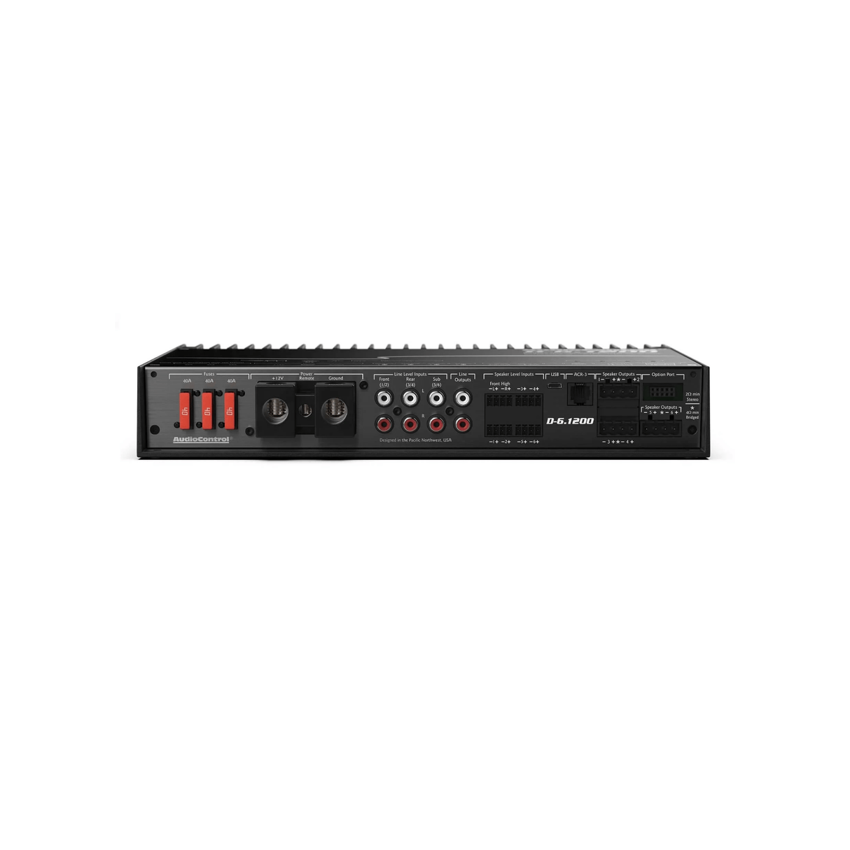 AudioControl D-6.1200 high-power 6 channel dsp matrix amplifier with a ...