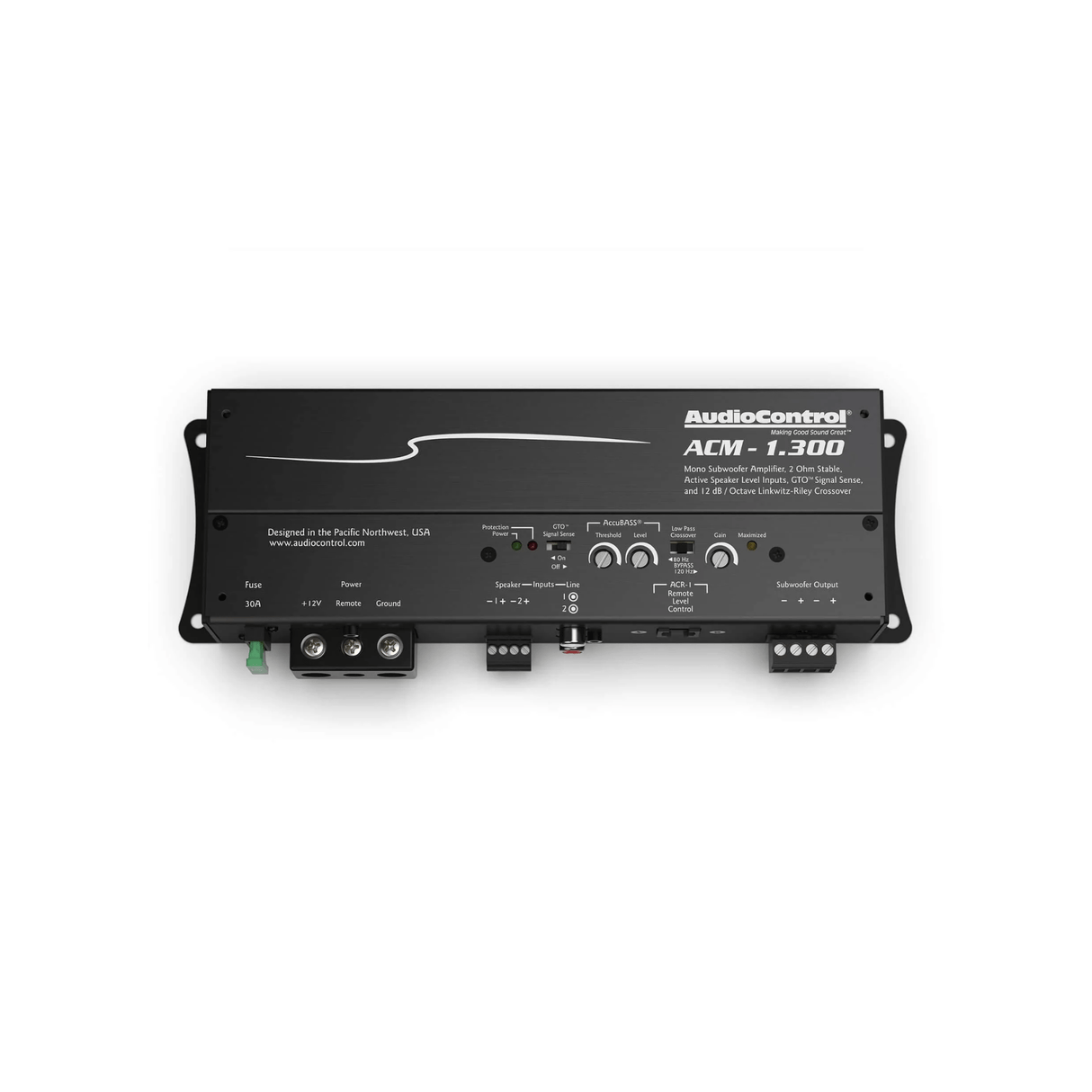 AudioControl Sound Processor AudioControl ACM-1.300 Monoblock Micro Amplifier with Accubass®