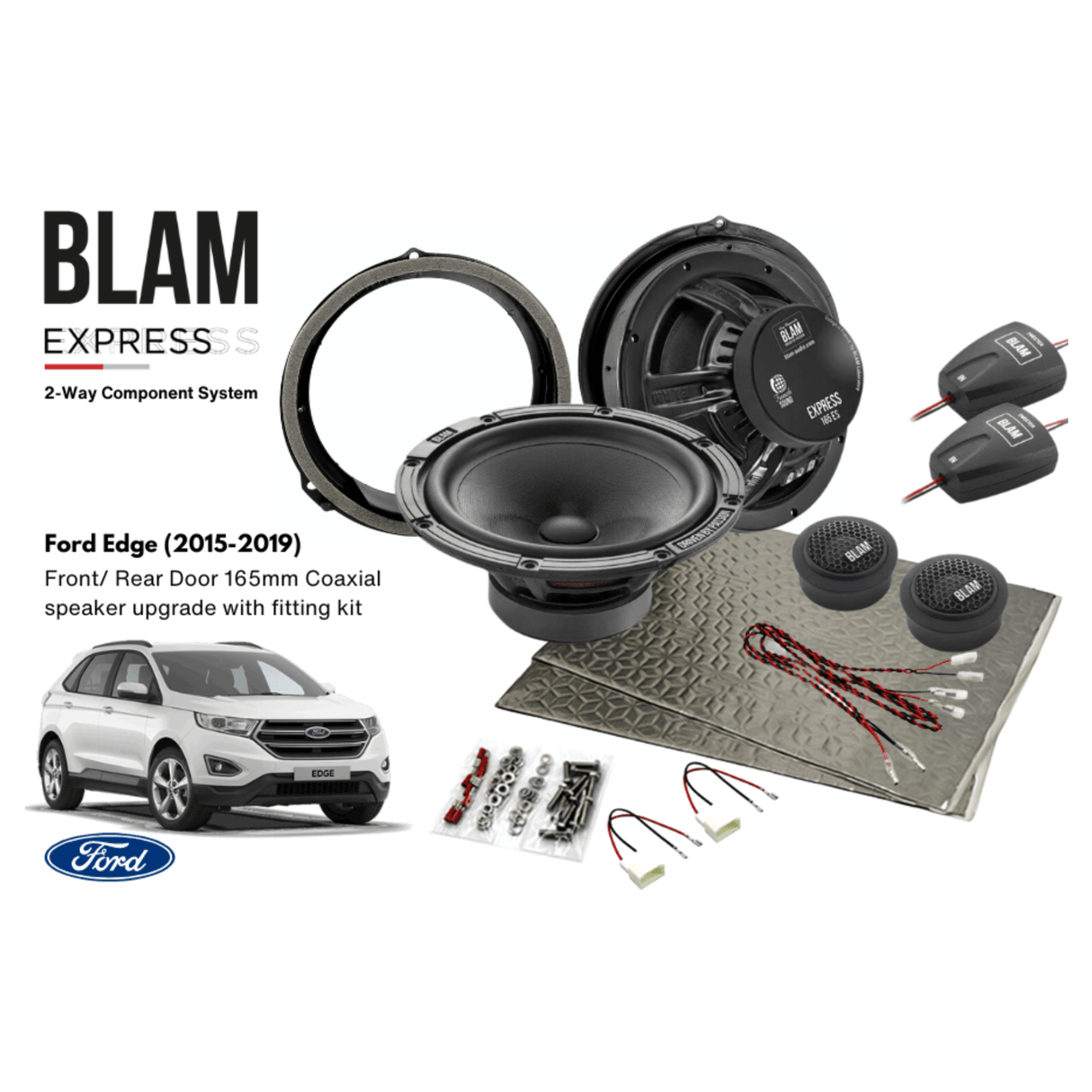 BLAM EXPRESS 165ES Front/Rear Door Component Speaker Upgrade Kit BLAM EXPRESS 165ES Front/Rear Door Component Speaker Upgrade Kit