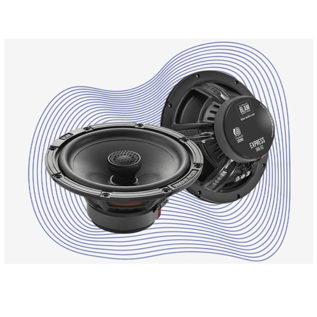 BLAM Car Speakers BLAM EXPRESS BL-165EC 6.5" 2 ohm Coaxial Car Audio Speakers (PAIR)