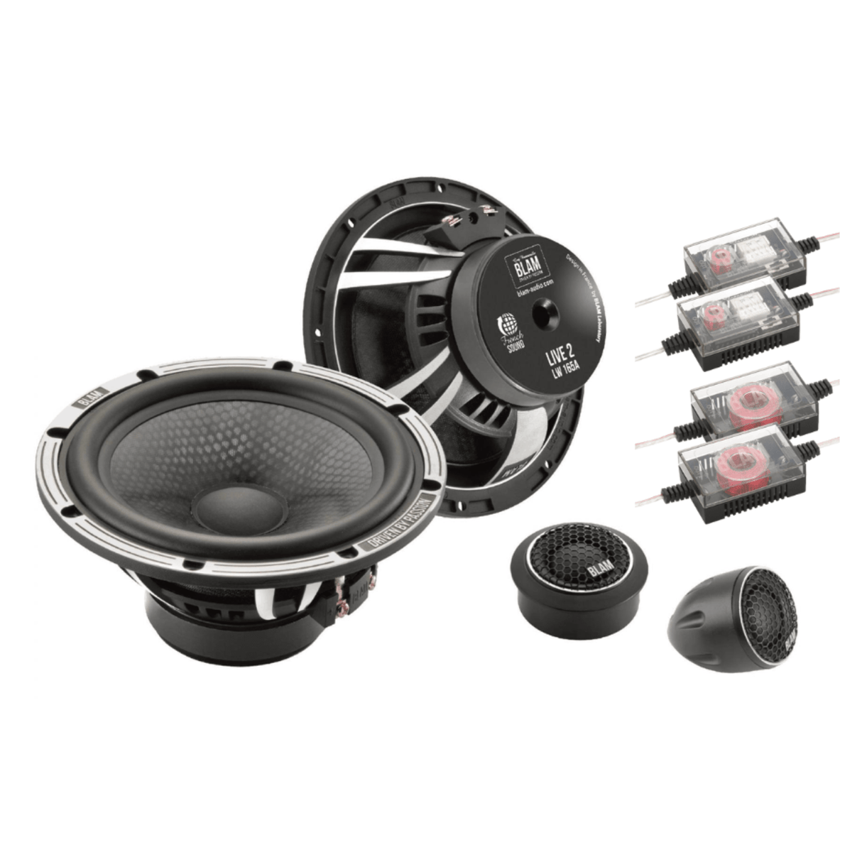 BLAM Car Speakers BLAM LIVE BL-L165-A ACOUSTIC 165mm (6.5") 140W High-Fidelity 2-Channel Component Speaker System