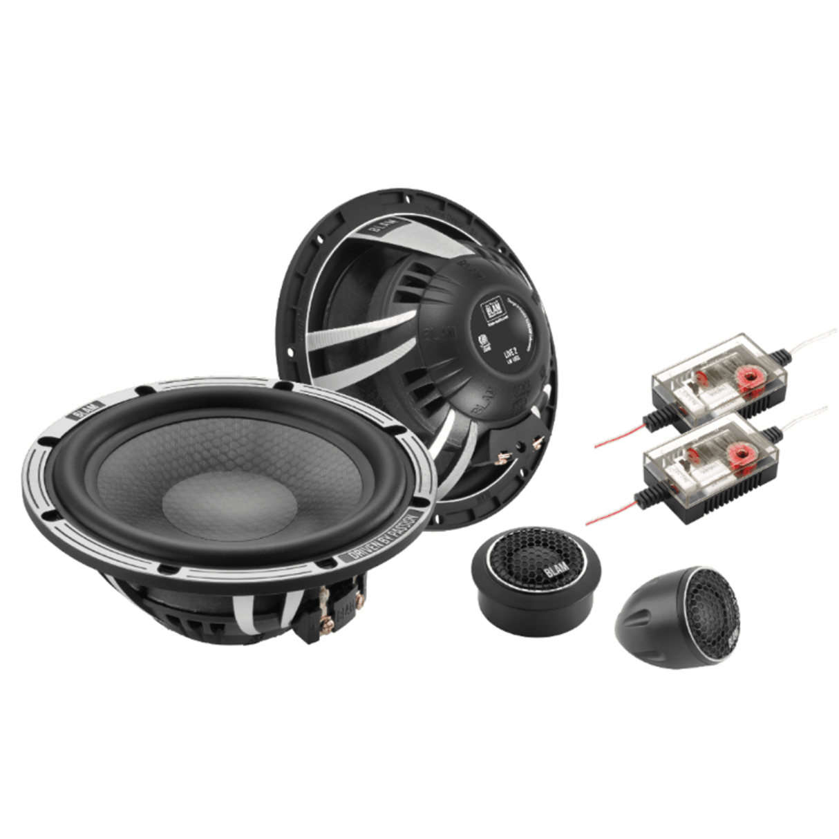 BLAM Car Speakers BLAM LIVE BL-L165-SLIM SOLO 165mm (6.5") 140W ULTRA-SLIM 2-Way Component Speakers