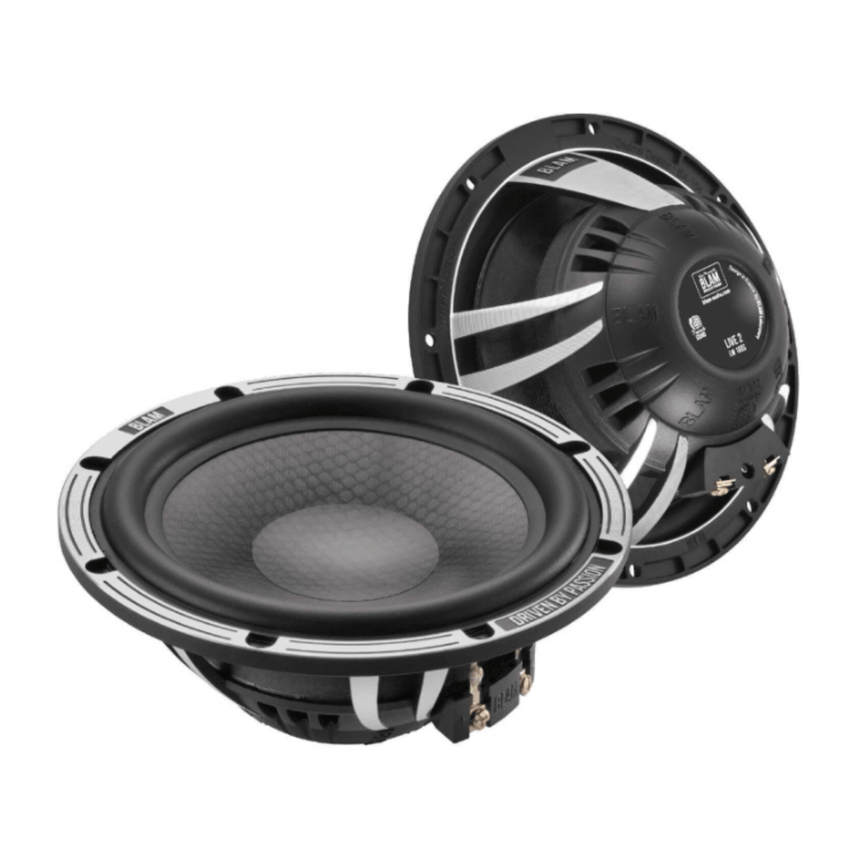 BLAM Car Speakers BLAM LIVE BL-L165-SLIM SOLO 165mm (6.5") 140W ULTRA-SLIM 2-Way Component Speakers