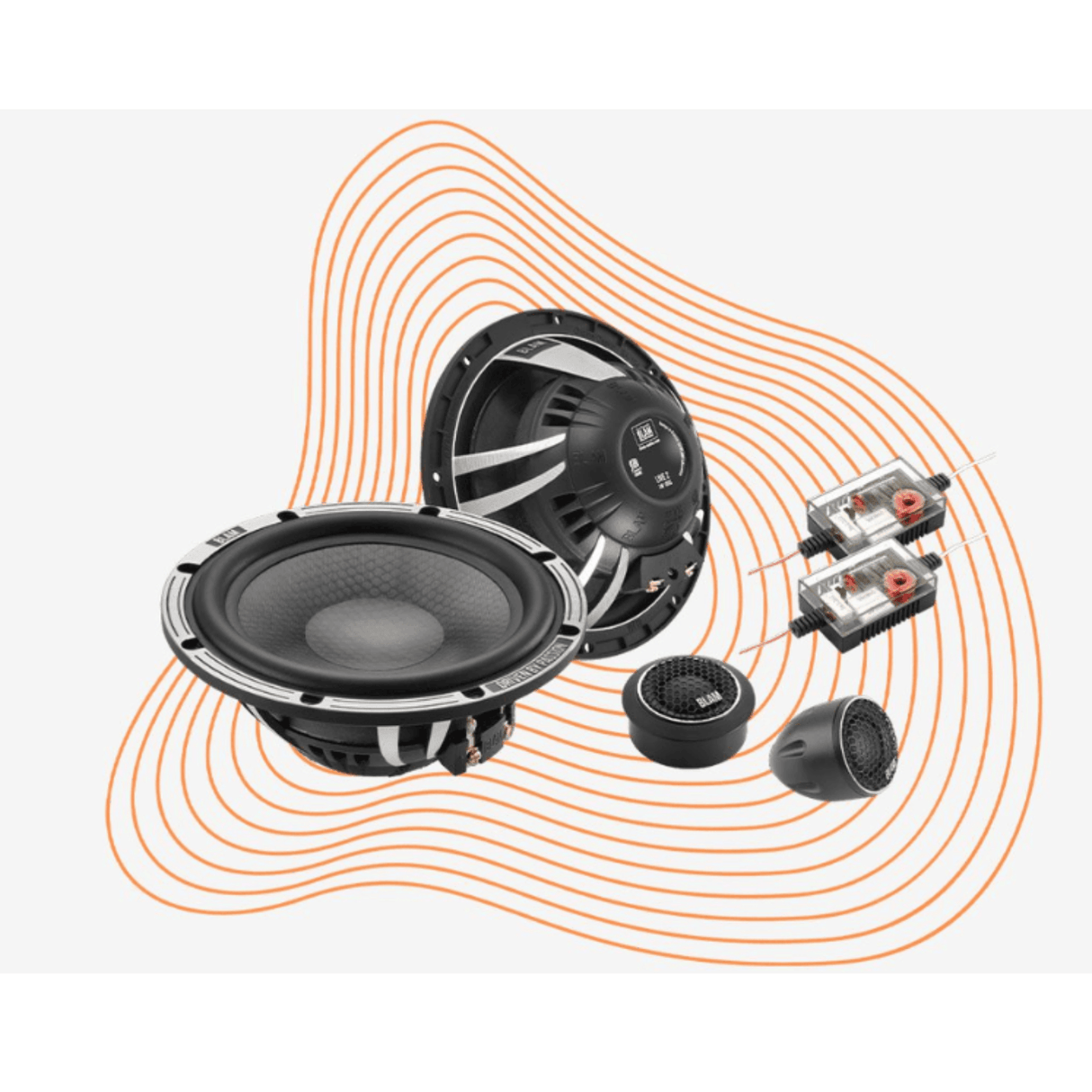 BLAM Car Speakers BLAM LIVE BL-L165-SLIM SOLO 165mm (6.5") 140W ULTRA-SLIM 2-Way Component Speakers