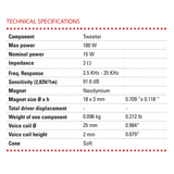 BLAM Car Speakers BLAM LIVE BL-L165P POWER 165mm (6.5") 180W High-Performance 2-Way Component Speaker System