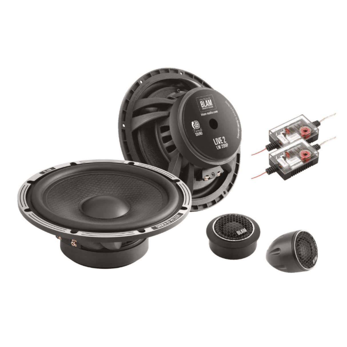 BLAM Car Speakers BLAM LIVE BL-L200-P POWER 200mm (8") 200W High-Performance 2-Way Component Speaker System