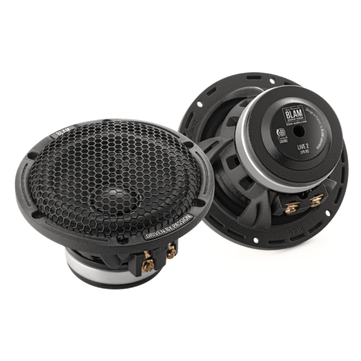 BLAM Car Speakers BLAM LIVE BL-LFR80 80mm (3") High End 100w Full-Range Car Audio Speakers (PAIR)