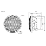 BLAM Car Speakers BLAM LIVE BL-LM80 80mm (3") High End 100W Mid-Range Car Audio Speakers (PAIR)