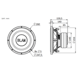 BLAM Car Subwoofers BLAM LIVE BL-LSP25 600w 10 Inch (250mm) Car Subwoofer (2x 2ohm)