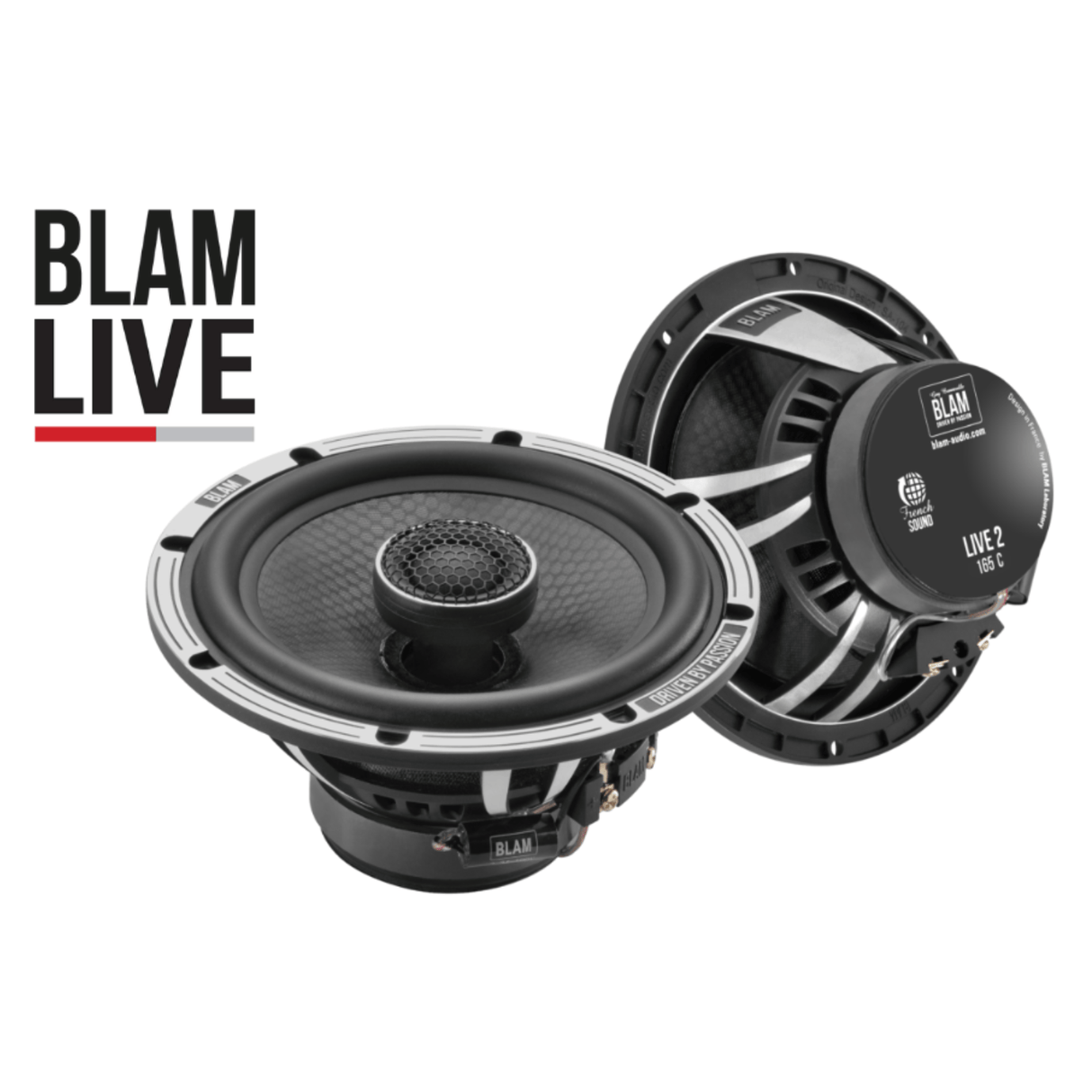 BLAM Car Speakers BLAM LIVE L165C - ACOUSTIC BL-L165-C 6.5" 140W High-Fidelity 2-Way Coaxial Speaker System