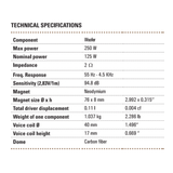 BLAM Car Speakers BLAM Multix Barrel BL-MB690 6x9" (160×230 mm) 250W Car Speakers (Pair)