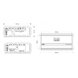 BLAM Monoblock Amp (For Subwoofers) BLAM Power BL-P1501 Monoblock Class D Subwoofer Amplifier 1500W RMS