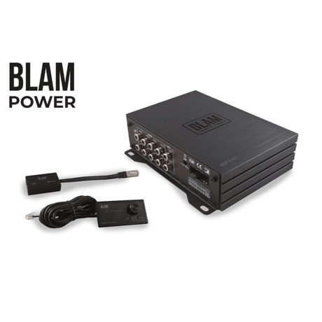 BLAM 4 Channel Amp BLAM Power DSP 4.40 4-Channel Car Audio Amplifier with Integrated DSP & Remote (BL-DSP440)