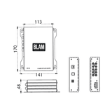 BLAM 4 Channel Amp BLAM Power DSP 4.40 4-Channel Car Audio Amplifier with Integrated DSP & Remote (BL-DSP440)