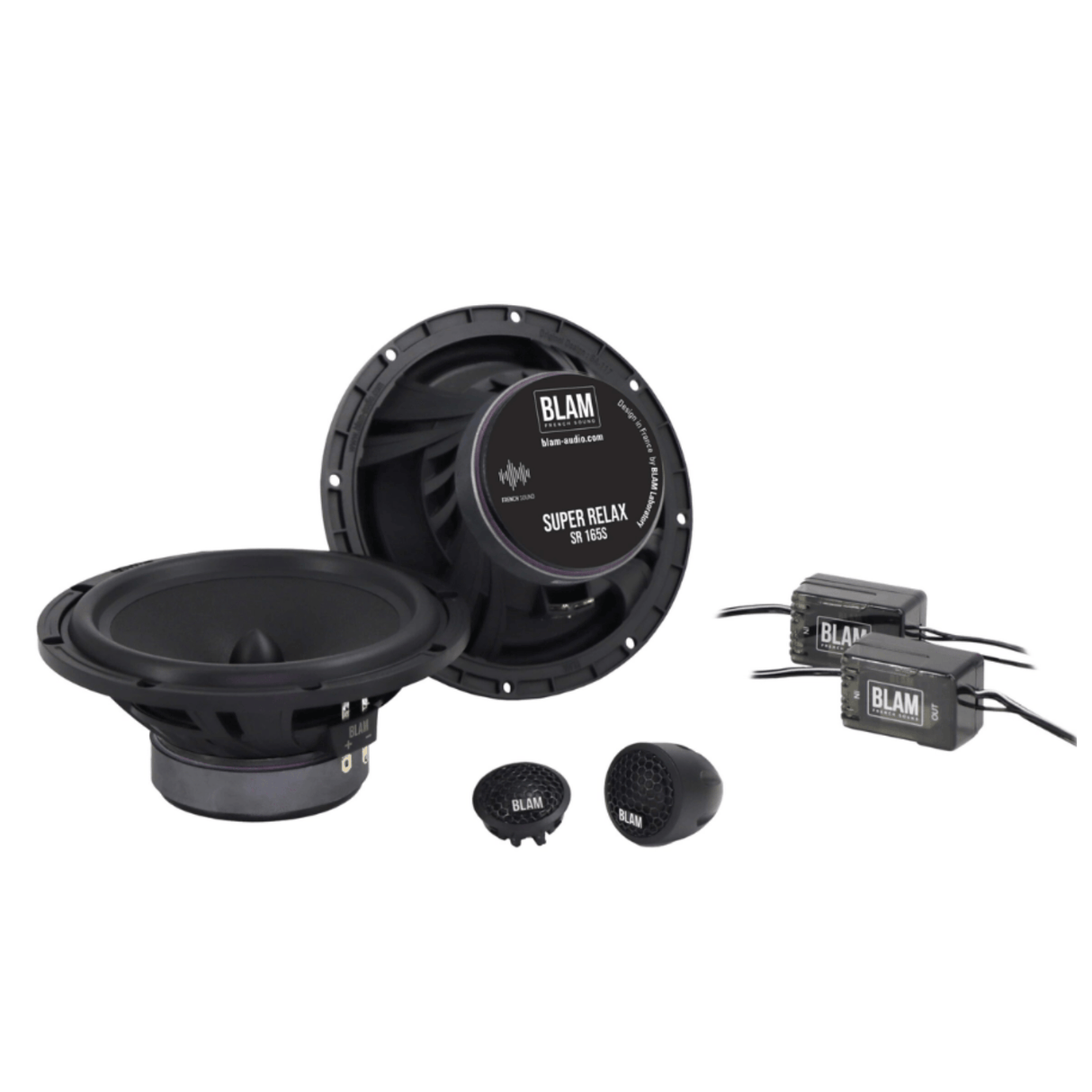 BLAM Car Specific Upgrades BLAM RELAX 165mm (6.5 Inch) Complete Speaker Upgrade Kit for Renault Dacia Nissan - SFK-REN1-RS165