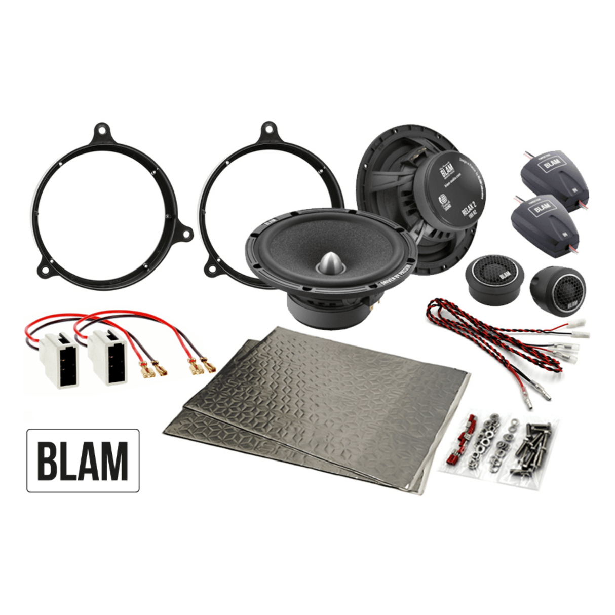 BLAM BLAM RELAX 165mm (6.5 Inch) Complete Speaker Upgrade Kit for Toyota, Subaru Impreza - SFK-TOY2-RS165