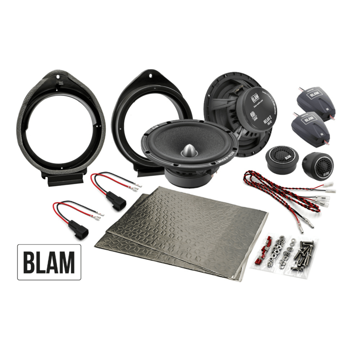 BLAM BLAM RELAX 165mm (6.5-Inch) Speaker Upgrade Kit for GM (Chevrolet, Holden, Vauxhall) - SFK-GM1-RS165