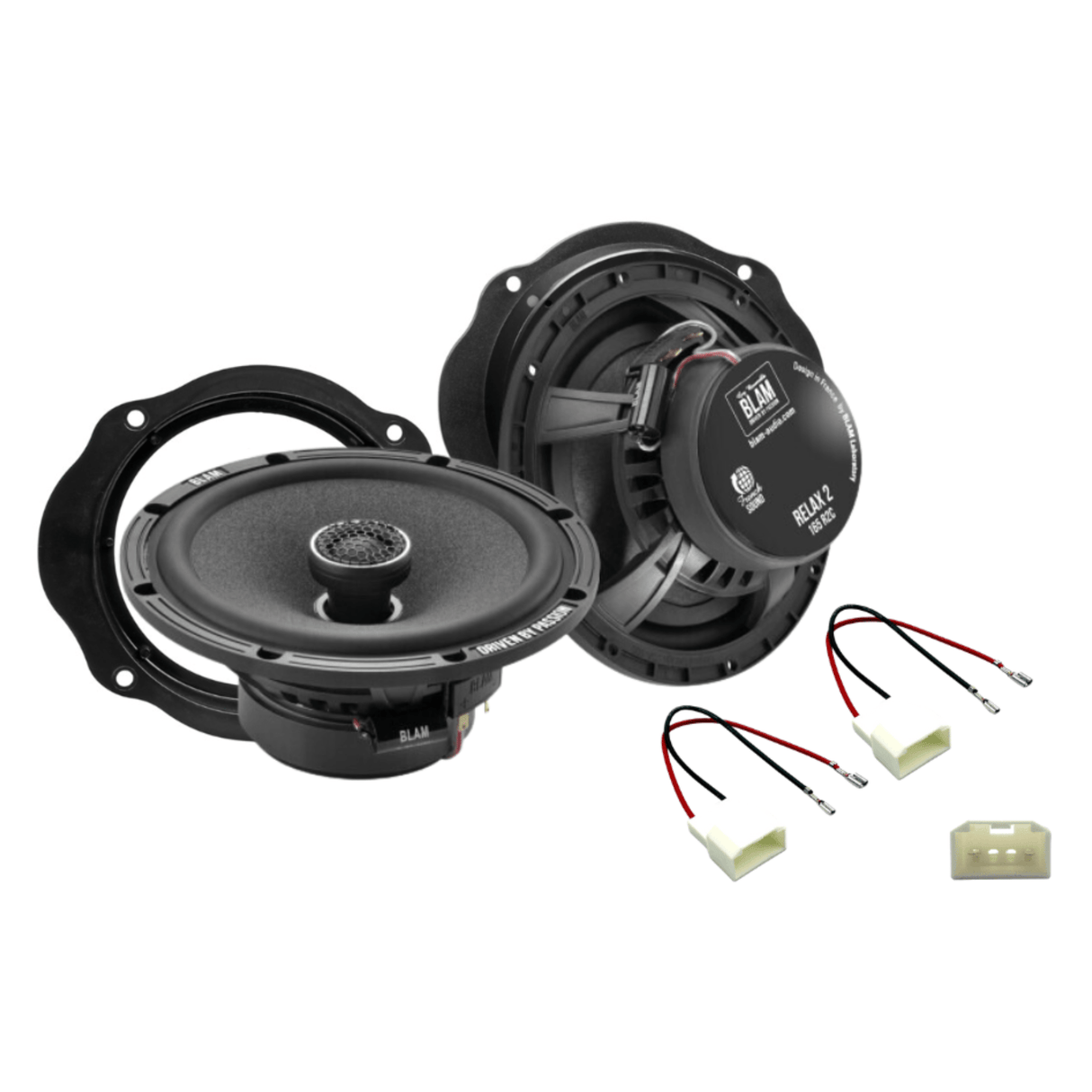 BLAM BLAM RELAX 165RC Front Door Coaxial Speaker Upgrade Kit for Ford C-Max (2003-2010) - SFK-FOR3-RC165