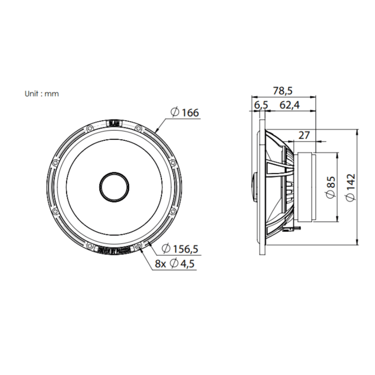 BLAM BLAM RELAX 165RC Front Door Coaxial Speaker Upgrade Kit for Ford C-Max (2003-2010) - SFK-FOR3-RC165