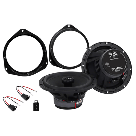 BLAM Car Specific Upgrades BLAM RELAX 165RC Front Door Speaker Upgrade Kit for Abarth/Fiat 500 (2008-2016) - SFK-FIA1-RC165