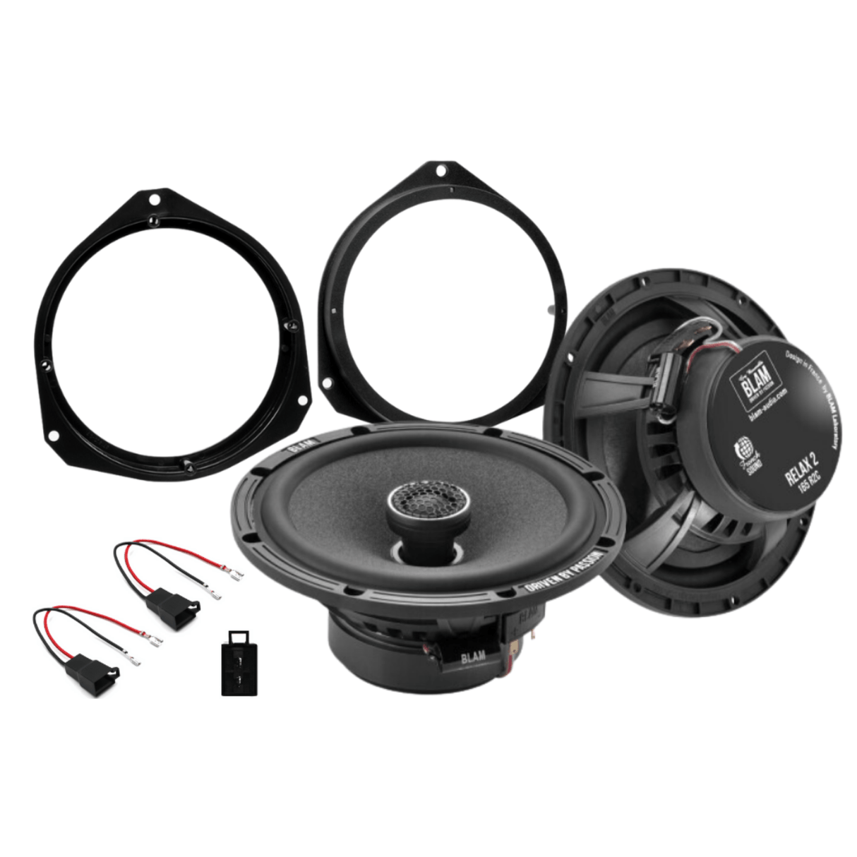 BLAM BLAM RELAX 165RC Front Door Speaker Upgrade Kit for Abarth/Fiat 500 (2008-2016) - SFK-FIA1-RC165